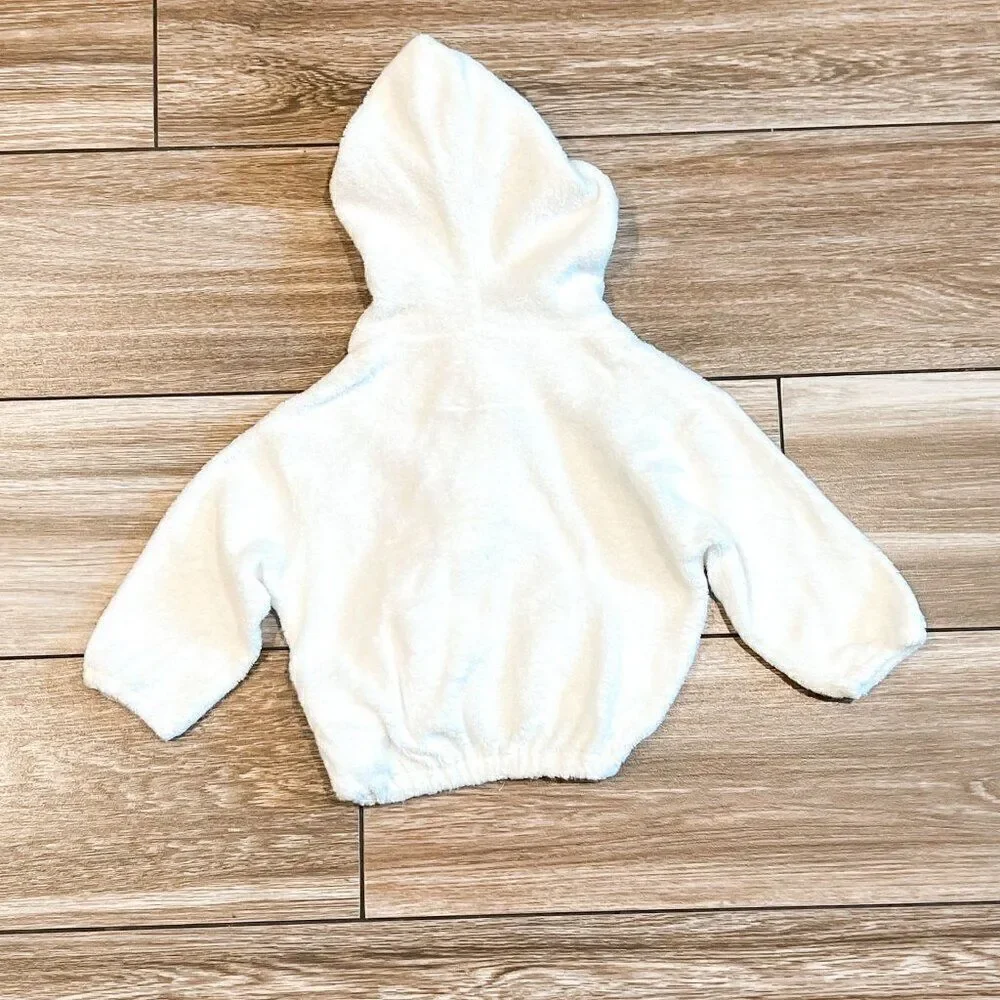 Kissy Kissy Whale Ocean City Snap Terry Hoodie Size 3-6M